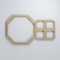 Ekena Millwork Extra Small Johnston Decorative Fretwork Wood Wall Panels, Hickory, 12 3/8"W x 7 3/8"H x 3/8"T WALW08X08X0375JHNHI - alternate 3